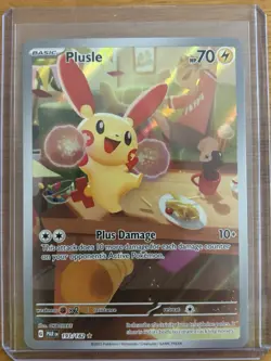 Plusle 193/182 Paradox Rift Illustration Rare Pokemon TCG Card - Image 1
