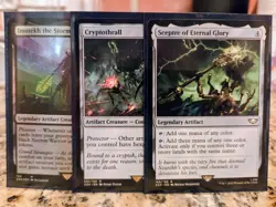 MTG Warhammer 40K Necron Dynasty Commander Deck – 100 Cards – No Tokens -Sleeved - Image 1