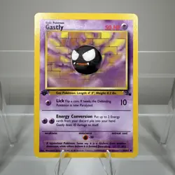 Gastly 33/62 1st Edition Fossil Set Pokemon Card - Image 1