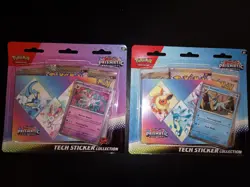 Pokemon Card Tcg Prismatic Evolutions Tech Sticker Collection New Sealed Lot 2 - Image 1