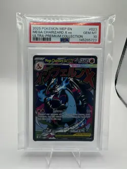 Pokemon Mega Charizard X ex 023 Me: Mega Evolution Promo Holo PSA 10 EX Card - Image 1