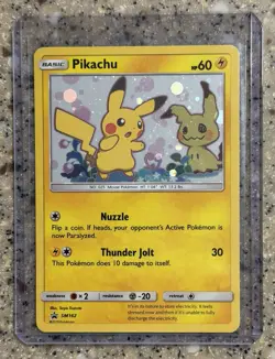 Pokemon 2019 Pikachu SM162 Sun & Moon Black Star Promo Holo Card TCG - Image 1