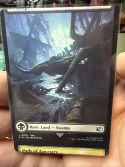 Swamp Miscut Mtg Final Fantasy Commander Deck Misprint - Image 1
