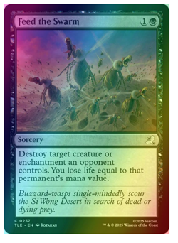 Feed the Swarm - Foil Avatar MTG - Image 1