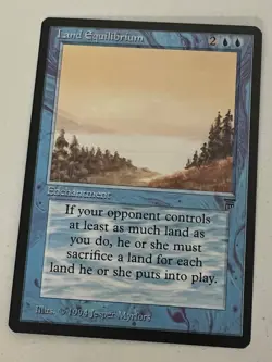 Magic the Gathering MTG Legends Land Equilibrium NM (Beta Bob) - Image 1