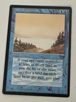 Magic the Gathering MTG Legends Land Equilibrium NM- (Beta Bob) - Image 1