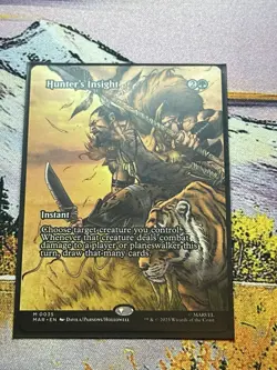 Hunters Insight Marvel’s Spider-Man Magic The Gathering Kraven Comic Art - Image 1
