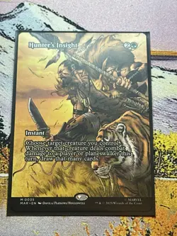 Hunters Insight Marvel’s Spider-Man Magic The Gathering Kraven Comic Art - Image 4