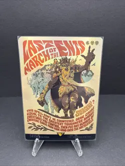 MTG Last March of the Ents #0739 Foil Borderless Poster Mythic UB: TLOTR (LTR) - Image 1