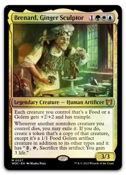 Brenard, Ginger Sculptor #27 (Foil) (NM) Wilds of Eldraine WOC Magic MTG - Image 1