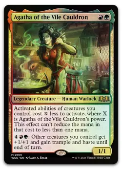 Agatha of the Vile Cauldron #199 (Foil) (LP) Wilds of Eldraine WOE Magic MTG - Image 1