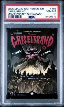 2025 MTG INNISTRAD REMASTERED MOVIE POSTER SC #485 GRISELBRAND PSA 10 - Image 1