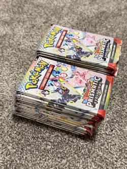🔥36x Pokemon TCG Prismatic Evolutions Booster Packs w/ protective case 🔥 - Image 2