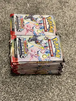 🔥36x Pokemon TCG Prismatic Evolutions Booster Packs w/ protective case 🔥 - Image 3