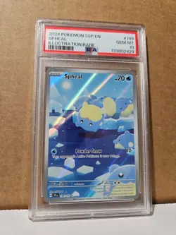 Spheal 199/191 Pokemon SV: Surging Sparks English PSA 10 Gem Mint Graded Card - Image 1