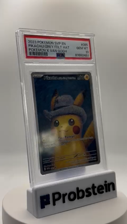 2023 Pokemon SVP EN Pokemon X Van Gogh #085 Pikachu with Grey Felt Hat PSA 10 - Image 2