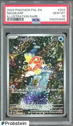 2023 Pokemon PAL EN Illustration Rare #203 Magikarp PSA 10 GEM MINT - Image 1