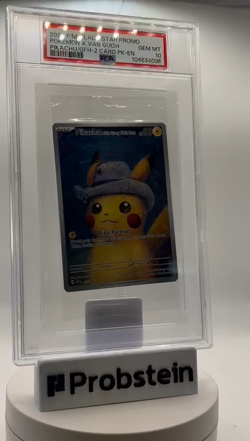 Pokemon Pikachu with Grey Felt hat Van Gogh 085 Graded Sealed Promo PSA 10 - Image 2