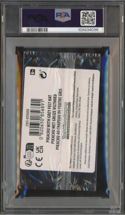 Pokemon Pikachu with Grey Felt hat Van Gogh 085 Graded Sealed Promo PSA 10 - Image 3