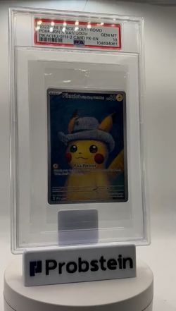 Pokemon Pikachu with Grey Felt hat Van Gogh 085 Graded Sealed Promo PSA 10 - Image 2