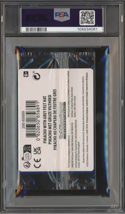 Pokemon Pikachu with Grey Felt hat Van Gogh 085 Graded Sealed Promo PSA 10 - Image 3