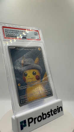 2023 Pokemon SVP EN Pokemon X Van Gogh #085 Pikachu with Grey Felt Hat PSA 9 - Image 2