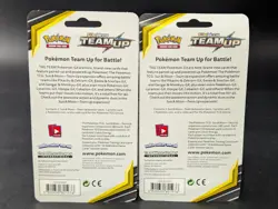 Lot of (2) Pokemon TCG Sun & Moon Team Up Pikachu & Mimikyu Single Pack Blister - Image 2