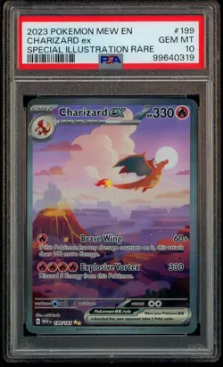 2023 Pokemon MEW EN Special Illustration Rare #199 Charizard ex PSA 10 GEM MINT - Image 1