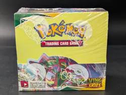 Pokemon TCG SWSH Evolving Skies Booster Box Sealed w/ Acrylic Case - Image 3