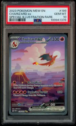 2023 Pokemon MEW EN Special Illustration Rare #199 Charizard ex PSA 10 GEM MINT - Image 1