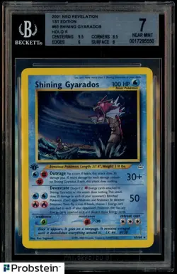 2001 Pokemon Neo Revelation 1st Edition #65 Shining Gyarados Holo BGS 7 w/ 9.5 - Image 1