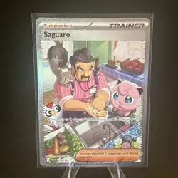 Saguaro Full Art Holo Trainer Sv02 Paldea Evolved Pokemon TCG - Image 1