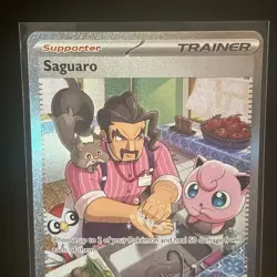 Saguaro Full Art Holo Trainer Sv02 Paldea Evolved Pokemon TCG - Image 3