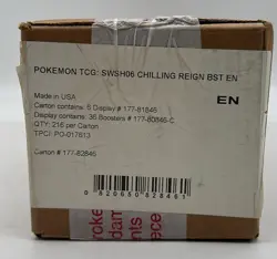 Pokemon TCG SWSH06 Chilling Reign Booster Box SEALED CASE NEW - Image 1