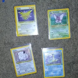 Pokemon TCG Base Set Lot - Zapdos, Venomoth, Clefairy, Lapras - Image 2