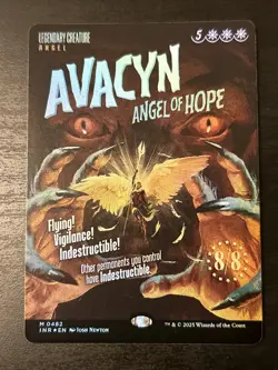 FOIL AVACYN, ANGEL OF HOPE (BORDERLESS) Innistrad Remastered Magic MTG MINT CARD - Image 1