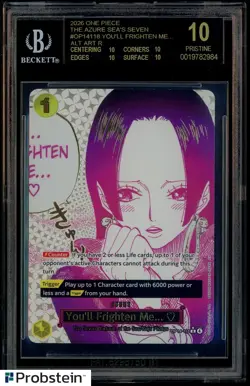 2026 One Piece OP13-118 Alternate Art You'll Frighten Me.. BGS 10 BLACK LABEL - Image 1