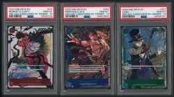 2025 One Piece 3rd Anniversary 3 Brothers Winner Sabo Luffy Ace PSA 10 Set of 3 - Image 1