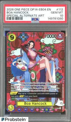 One Piece TCG Boa Hancock SP OP14-112 PSA 10 - Image 1