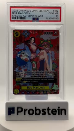 One Piece TCG Boa Hancock SP OP14-112 PSA 10 - Image 2