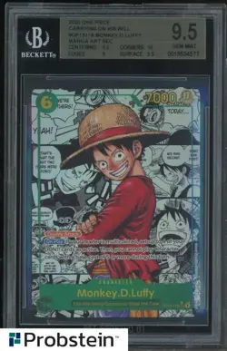 2025 One Piece Carrying On His Will OP13118 Monkey D. Luffy Manga BGS 9.5 - Image 1