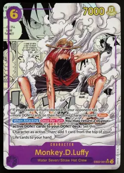 2025 One Piece EB02 En Manga Alternate Art #061 Monkey D. Luffy - Image 1