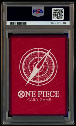 2022 One Piece OP01 EN Alternate Art Pre-Errata Alpha #002 Trafalgar Law PSA 10 - Image 3
