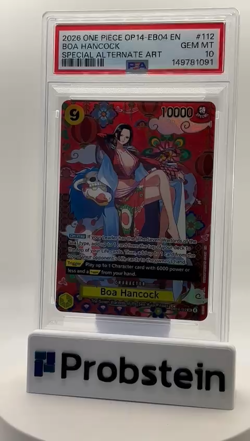 One Piece TCG Boa Hancock SP OP14-112 PSA 10 - Image 2