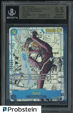 2025 One Piece The Best Premium Booster Vol.2 OP06119 Sanji Manga Art BGS 9.5 - Image 1