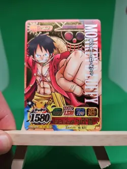 LP Luffy Strawhat IC-S01 Gold Rare One Piece BANDAI Tcg Ccg Onepy Berry Match JP - Image 1