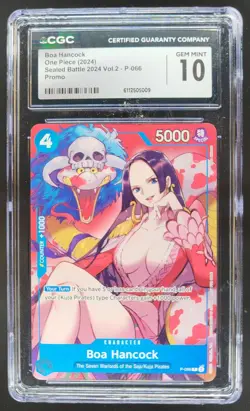 2024 ONE PIECE BOA HANCOCK SEALED BATTLE PROMO P-066 CGC 10 A PT - Image 1
