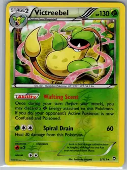 Victreebel 3/111 Reverse Holo XY - Furious Fists - Pokemon Card - NM - Image 1