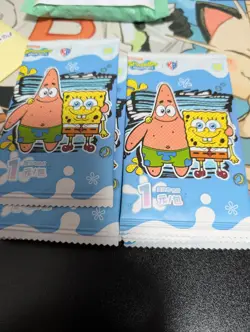 1 Booster Pack KB SpongeBob SquarePants Collection Trading Cards Sealed Patrick - Image 1