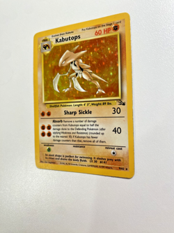 Kabutops 9/62 Fossil Holo MP - Moderately Played Pokemon Card - Image 3